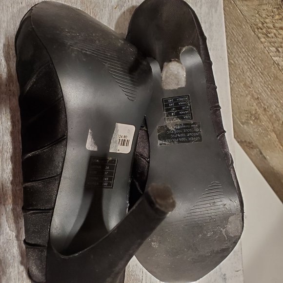 Women's Stiletto Heels LAT US 7 Black Heels - Picture 2 of 8